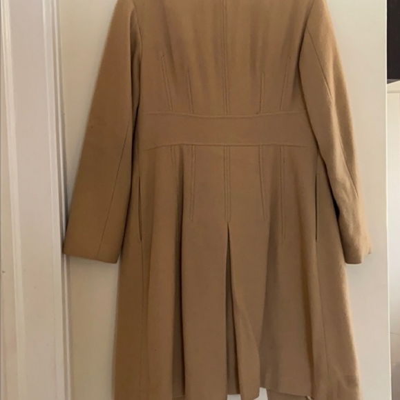 Merona Tan Wool Long Pea Coat Size S - Picture 4 of 7